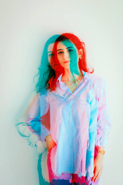 istock Multiple Image Of Young Women Against 1214130098