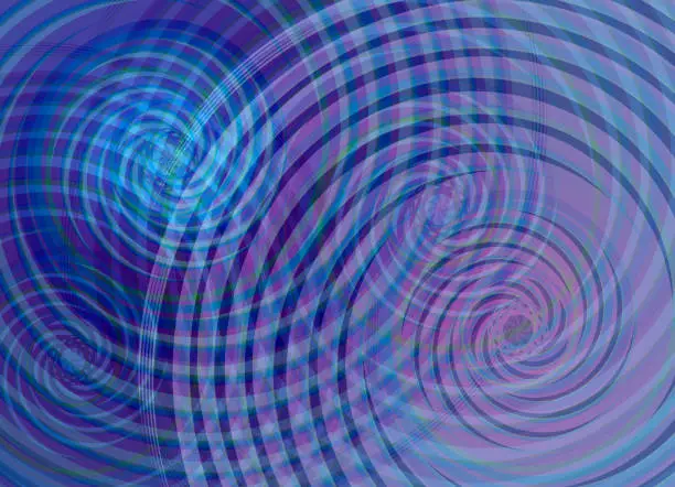 Vector illustration of Blue Spiral