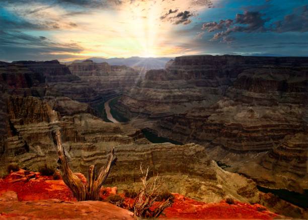 istock Sunrise over Grand Canyon 1214136573