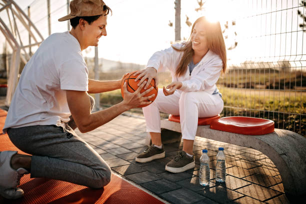 istock Sporty young couple 1214141468