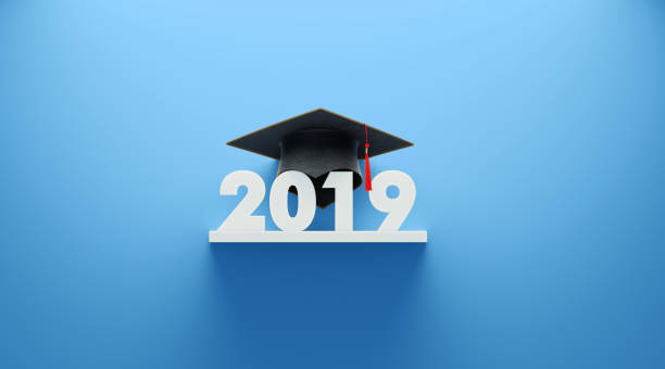 istock Black Mortarboard and 2019 on Blue Background 1214142433