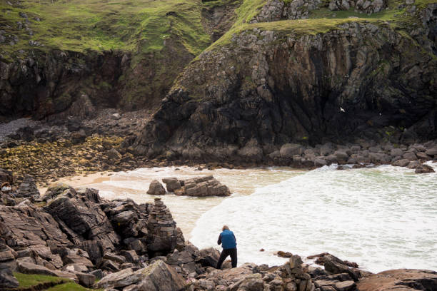 istock Rocky cove on Isle of Lewis 1214142611