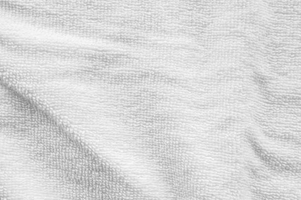istock Closeup white cotton towel texture abstract background 1214149172