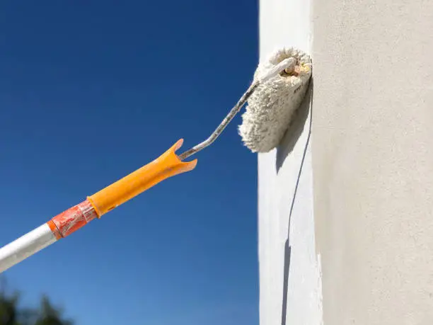 To paint a wall white