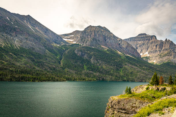 istock St. Mary Lake along Going-to-the-Sun Road 1214151511