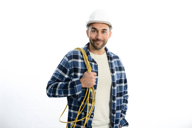 istock handsome young caucasian man construction worker electrician isolated on a white background 1214151647