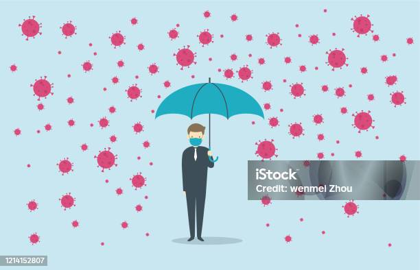 Covid19 Stock Illustration - Download Image Now - Immune System, Umbrella, Insurance