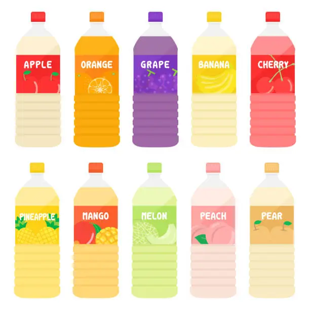 Vector illustration of fruit juice