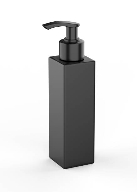 istock Blank Plastic Bottle with Pump Dispenser For Branding, 3d render illustration. 1214163983