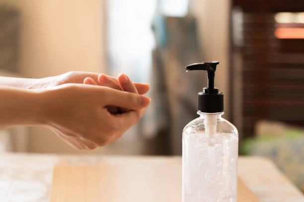 istock Asian people using alcohol,using alcohol gel clean wash hand sanitizer anti virus bacteria. 1214164247