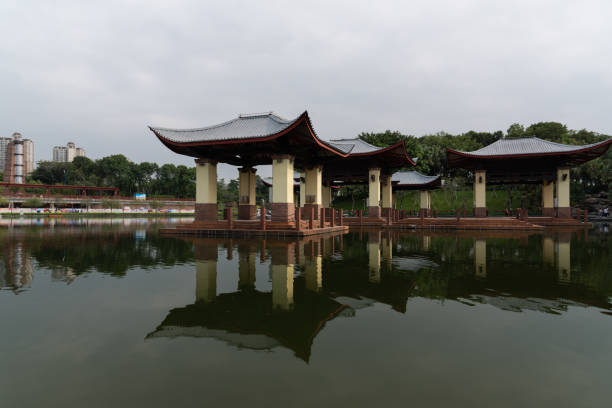 istock panoramic view of Guangdong Financial High-tech Zone 1214167558