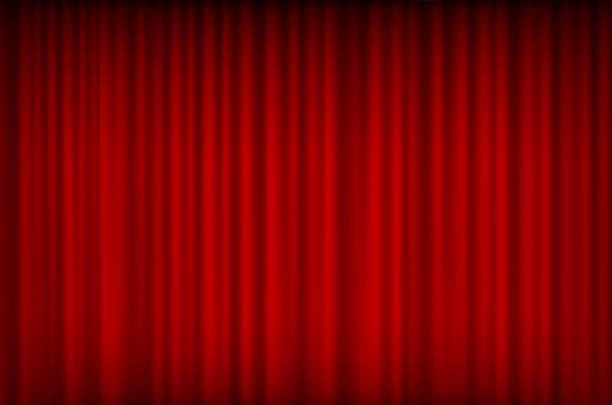 ilustrações de stock, clip art, desenhos animados e ícones de red curtain bg - curtain stage theater stage red