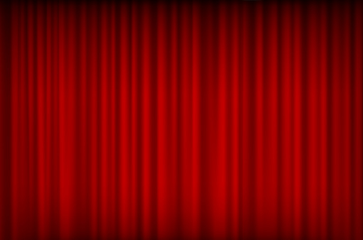 entertainment event stage red curtain opening background