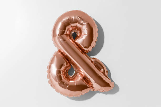Foil balloon ampersand symbol