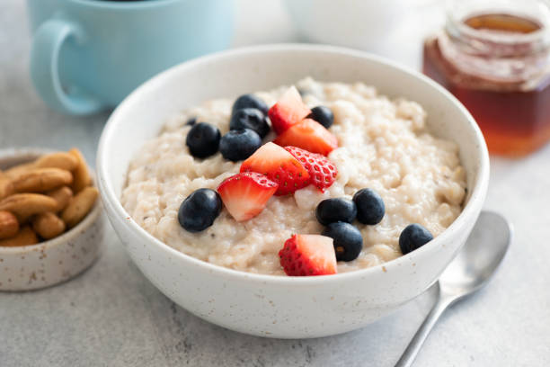 istock Porridge Bowl With Fresh Summer Berries 1214176670
