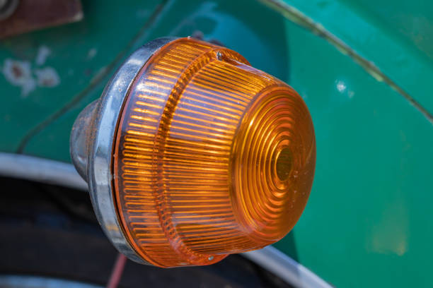 Retro car rear lamp.