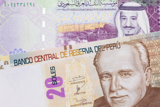 istock A Peruvian sol note with Saudi Arabian money 1214179209