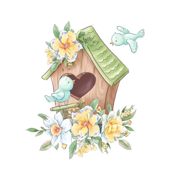 Ilustración de Bonita Composición De Dibujos Animados De Pajaritos Y Pájaros Con Delicadas Rosas y más Vectores Libres de Derechos de Animal - iStock Ilustración de Bonita Composición De Dibujos Animados De Pajaritos Y Pájaros Con Delicadas Rosas y más Vectores Libres de Derechos de Animal - iStock