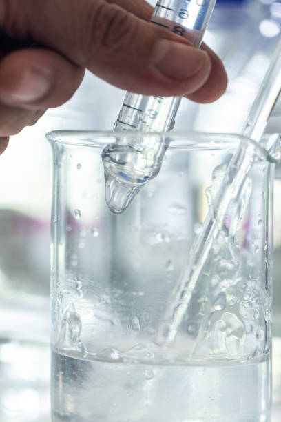 istock Alcohol extraction for disinfecting gel and ingredients, prevention through antibacterial hygiene. 1214197727