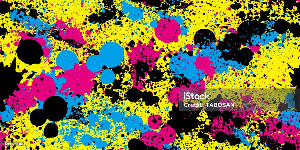 Splashed Vector Pattern Splash Camouflage Background Seamless Pattern Vector Stock Illustration ...