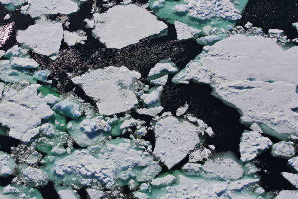 istock Aerial view of the Arctic Ocean 1214199522