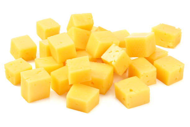 istock piece of cheese isolated on white background. macro 1214214652