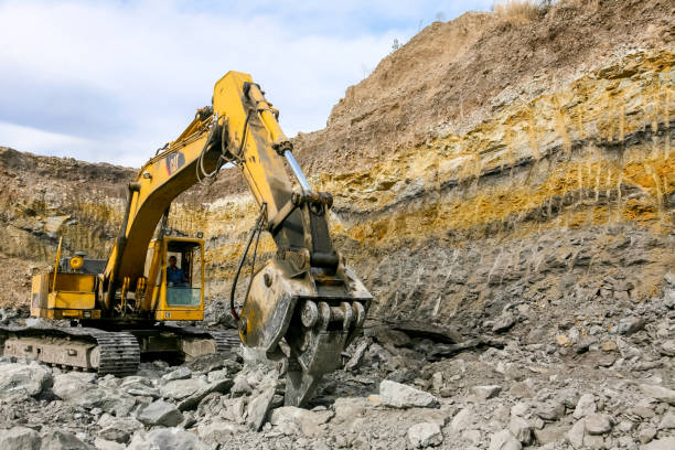 Múzquiz, Mexico, January 16 --  A caterpillar work in a open-cast coal mine in the Múzquiz region in the state of Coahuila in northern Mexico, about 100 kilometers from the border between Mexico and the United States.