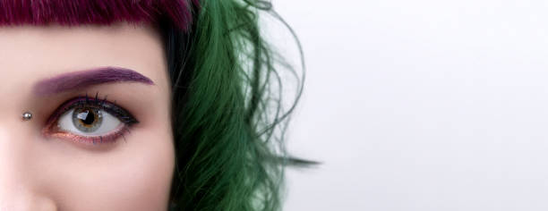istock Beautiful womans eye with make up close up 1214223792