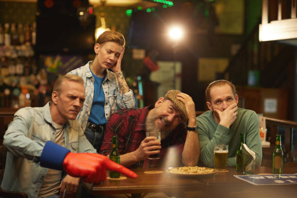 istock Fans disappointing with the team's defeat 1214224614
