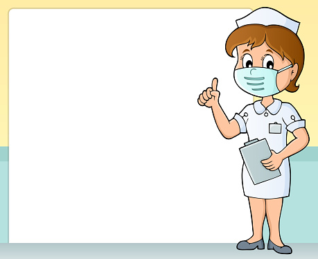Ilustración de Marco Del Tema De La Enfermera 1 y más Vectores Libres de  Derechos de Adulto - Adulto, Arte, Asistencia sanitaria y medicina - iStock