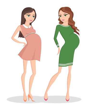 Ilustración de Dos Hermosas Mujeres Embarazadas En Vestidos Bonitos y más Vectores Libres de Derechos de Abdomen - iStock Ilustración de Dos Hermosas Mujeres Embarazadas En Vestidos Bonitos y más Vectores Libres de Derechos de Abdomen - iStock