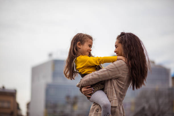 istock It's not family bonding time without a bit of fun. 1214228877