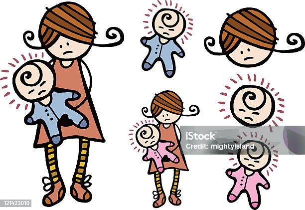 腹母親と赤ちゃん - イラストレーションのベクターアート素材や画像を多数ご用意 - イラストレーション, カットアウト, カラー画像