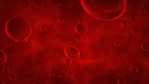 혈액 세포 배경 - bacterium biology flowing vascular 뉴스 사진 이미지