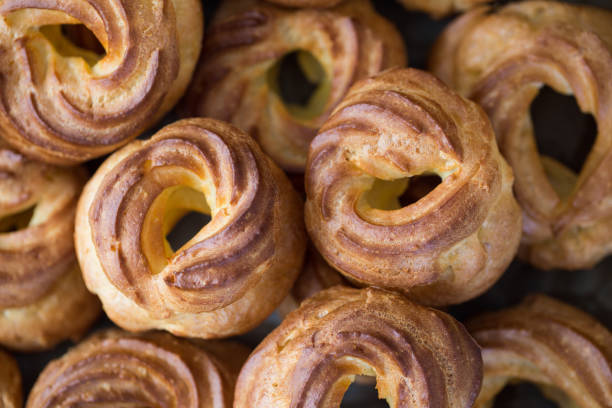 zeppole św józefa - italian culture pastry food rome zdjęcia i obrazy z banku zdjęć