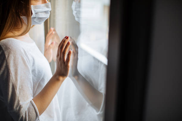 istock Woman in isolation at home for virus outbreak 1214242563