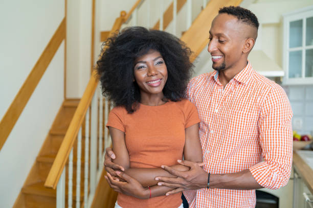 istock African couple  in new home 1214249376