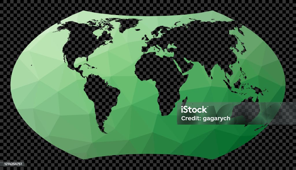 Geometric Borders Map Geometric World Map Stock Illustration - Download Image Now - Abstract ...