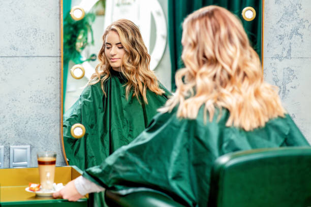 istock Young woman in beauty salon. 1214263669