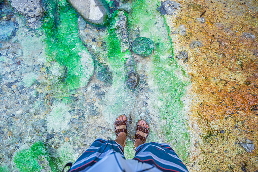 Free hot spring (Japan - Akita - Yudaki)