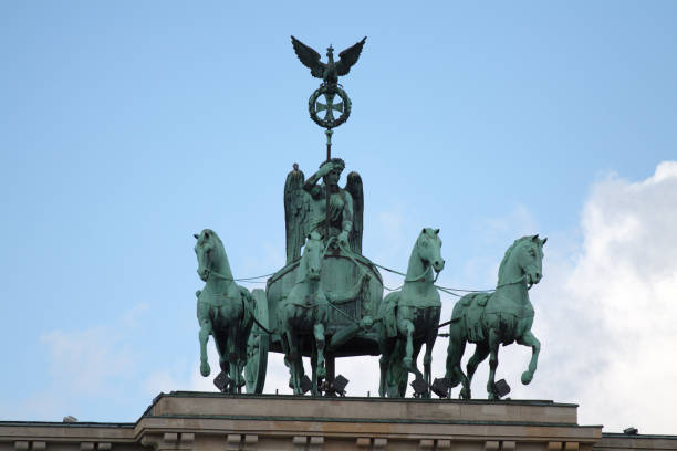istock Qudriga of Brandenburg gate in Berlin 1214269563