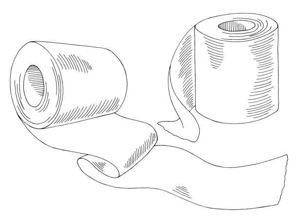 2 600+ Rouleau Papier Toilette Stock Illustrations, graphiques vectoriels  libre de droits et Clip Art - iStock
