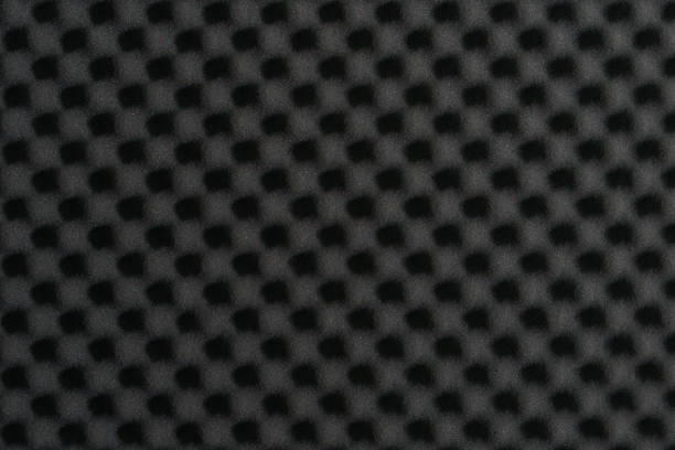 istock Close up of studio acoustic foam rubber wall pattern. 1214272494