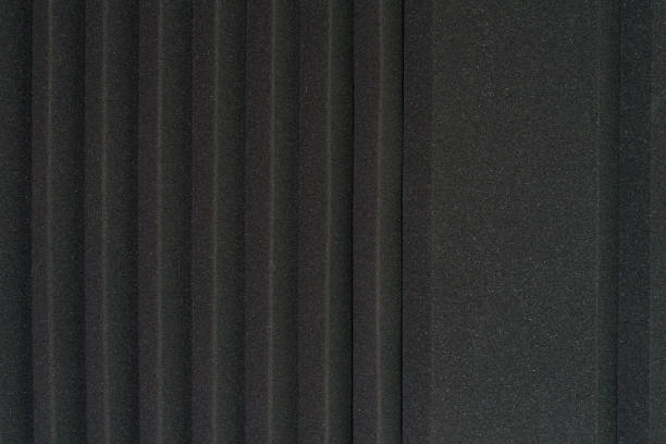 istock Close up of studio acoustic foam rubber wall pattern. 1214274041