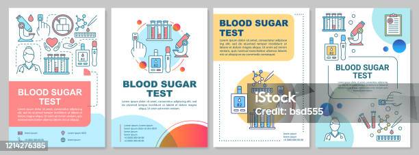 Glucometer Control Templete Blood Sugar Test Brochure Template Layout Glucose Level Control Flyer ...