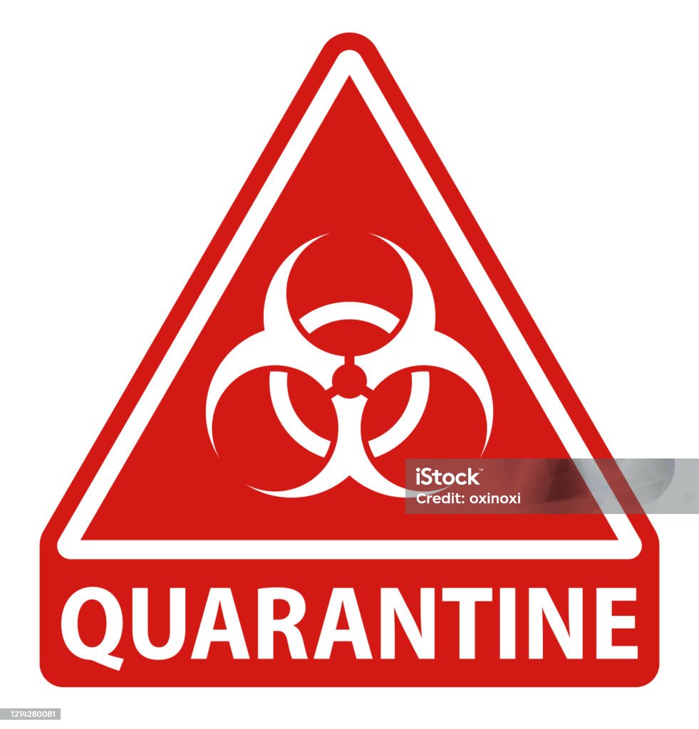 Biohazard Triangular Sign Biohazard Symbol Red