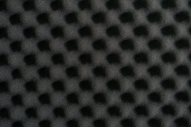 istock Close up of studio acoustic foam rubber wall pattern. 1214280860