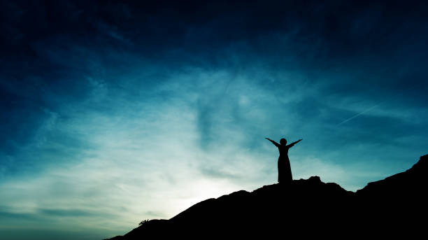 istock Silhouette of team leadership, teamwork and teamwork and delightful silhouette concepts 1214289554