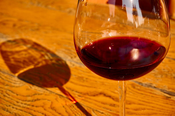 istock Glass of Fresh Red Wine for Celebration 1214290687
