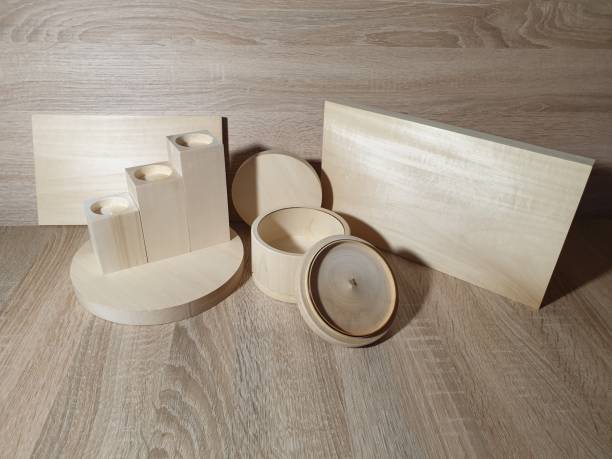 istock Products from a tree. Preparations from wood. Products for a carving. 1214290689